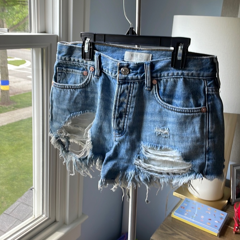 Free People Size 25 Denim Shorts